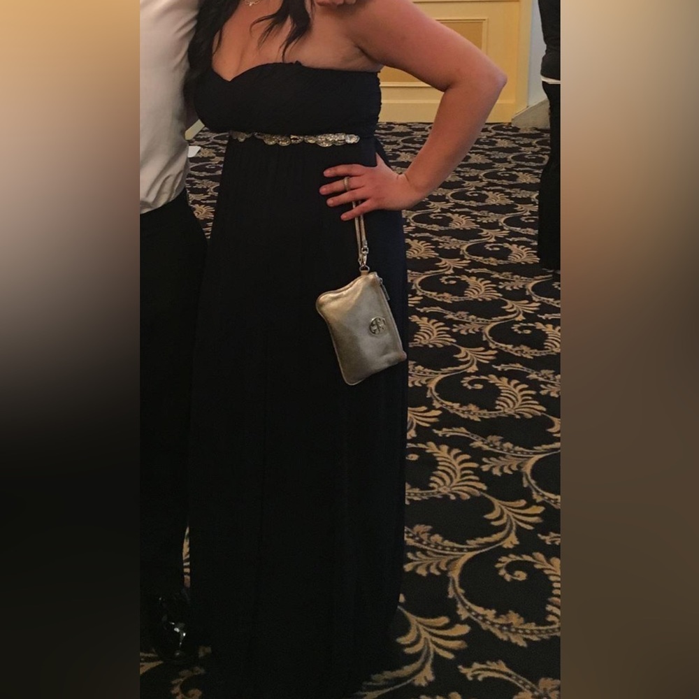 Beautiful gown for winter wedding guest